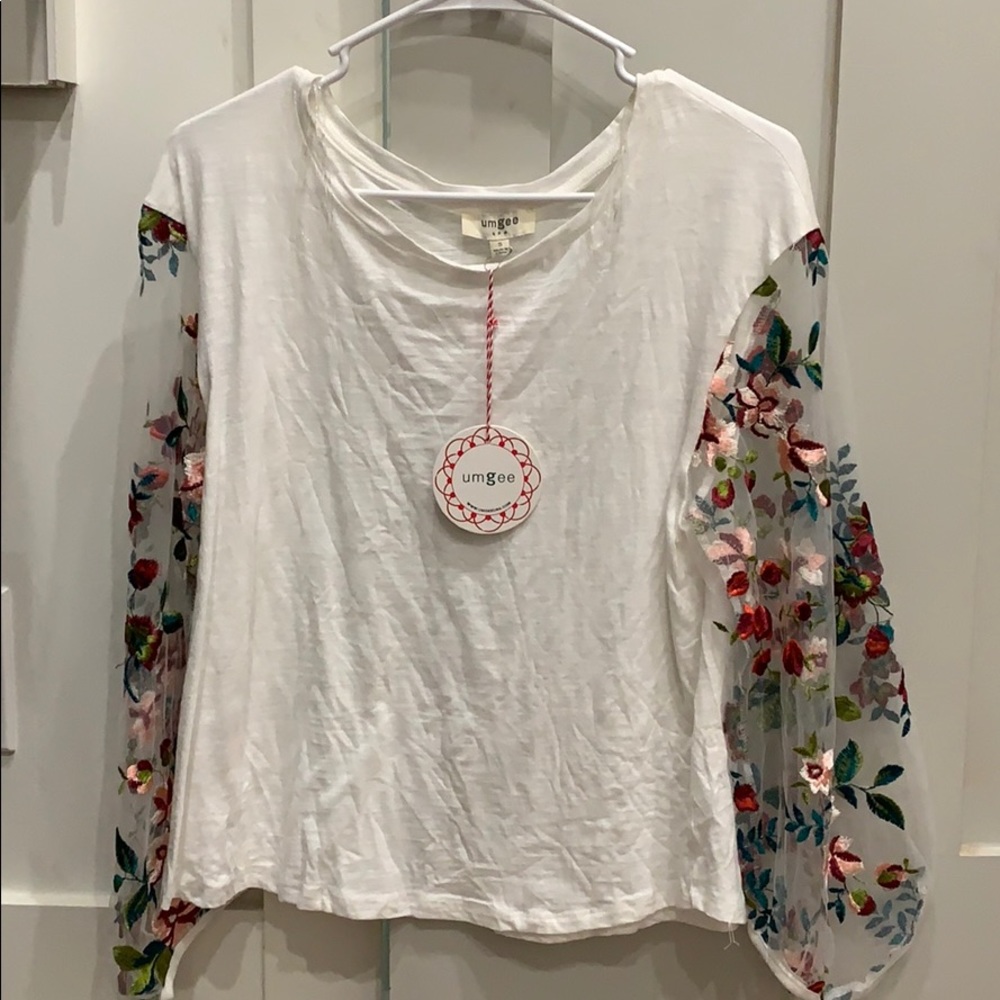 Sheer long sleeve shirt